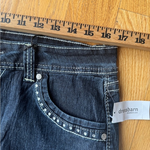 Jeans New roz&Ali Dark Blue Denim Jeans suze 14W - Picture 5 of 10